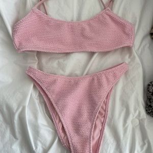 Pacsun Barbie pink scrunch bikini size xs